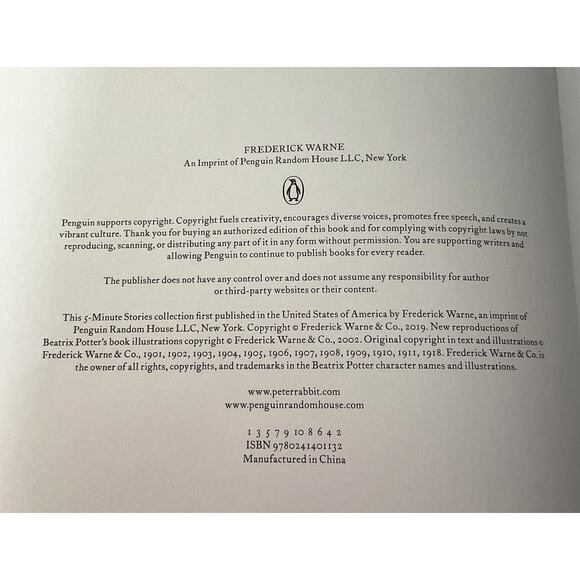 2019 Peter Rabbit 5 Min Stories 13 Timeless Tales from Beatrix Potter kids HC - Picture 5 of 9